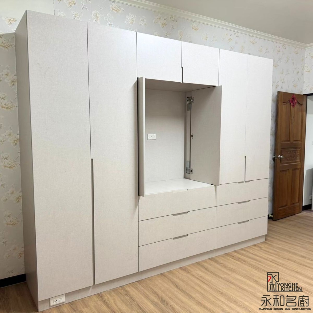 電視櫃+衣櫃 (JM322灰織紗)