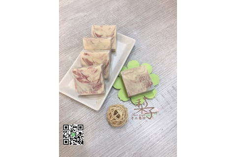 米糠石泥鹽沐浴手工皂(髮皂)