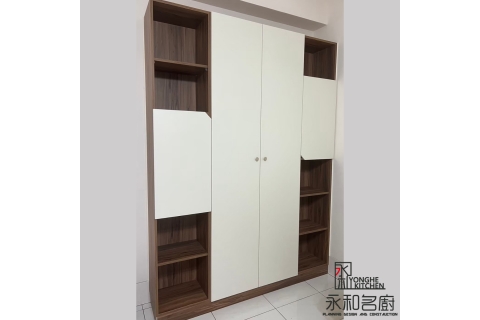 書櫃 (3994L牙白+3401H陳年楓香)